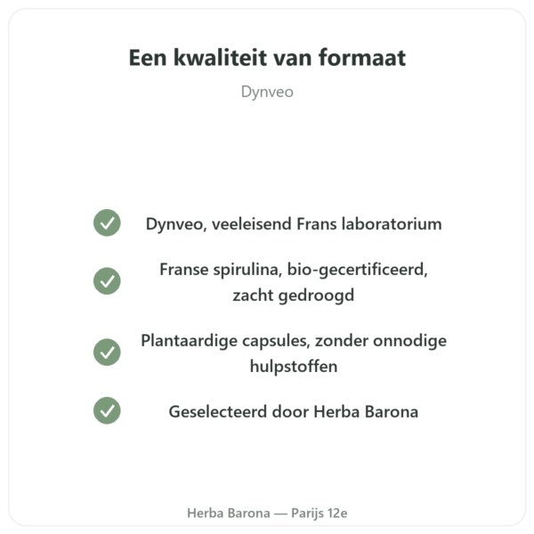 Franse Biologische Spirulina – Dynveo – Vlokjes 90 g kwaliteit Paris Herba Barona
