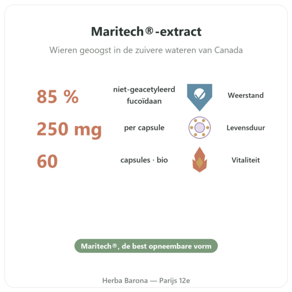 Fucoïdaan BIO Dynveo 250 mg 60 capsules voordelen en kerngegevens Paris Herba Barona