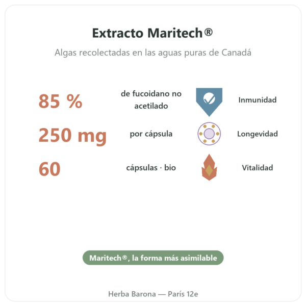 Fucoidano BIO – Dynveo – 250 mg – 60 cápsulas beneficios y datos clave Paris Herba Barona