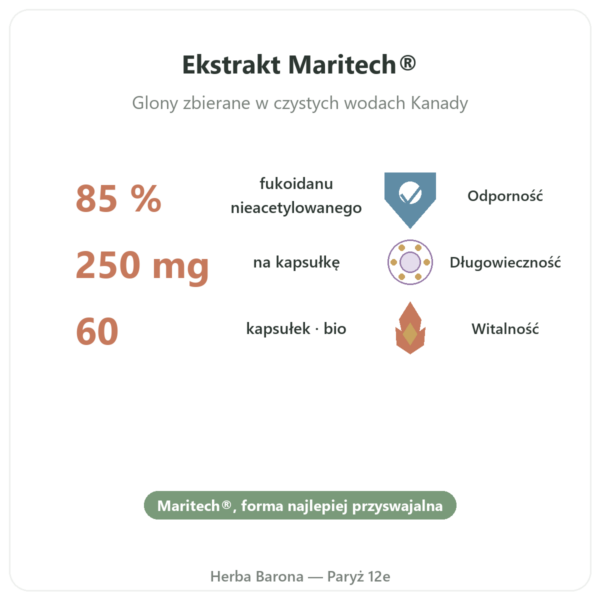 Fukoidan BIO Dynveo 250 mg 60 kapsułek korzyści i najważniejsze fakty Paris Herba Barona