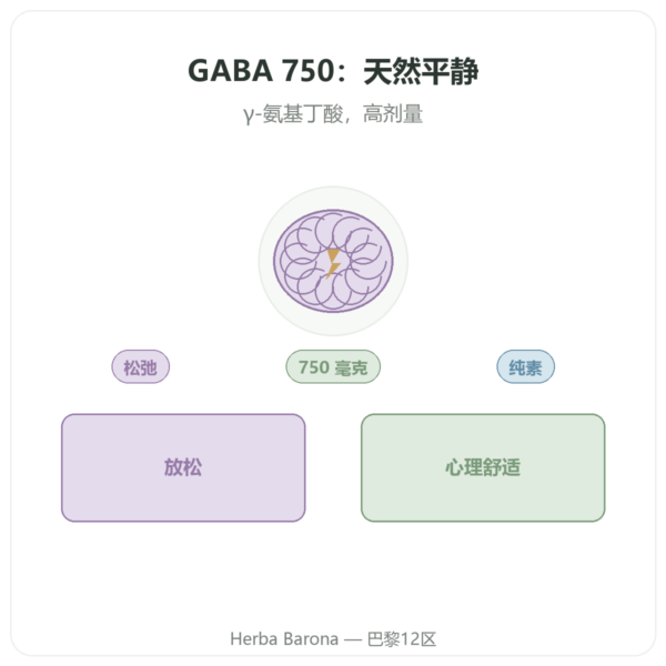 GABA 750毫克 – NOW Foods – 100粒植物胶囊 产品展示 Paris Herba Barona