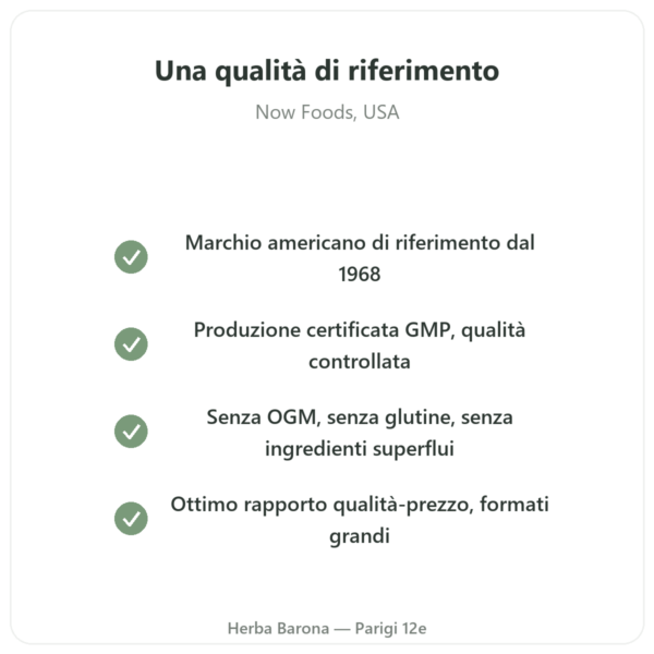 GABA 750 mg – NOW Foods – 100 Capsule Vegetali qualità Paris Herba Barona