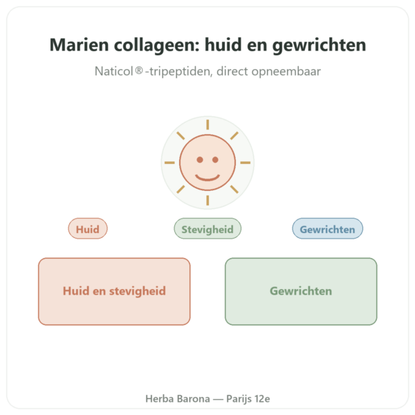 Geconcentreerd marien collageen – Dynveo – 120 capsules presentatie Paris Herba Barona