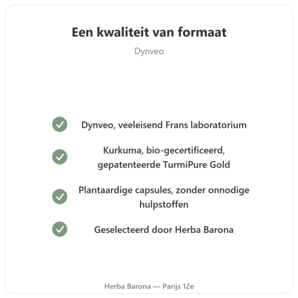 Geoptimaliseerde Bio-Curcumine 60 capsules – Dynveo kwaliteit Paris Herba Barona