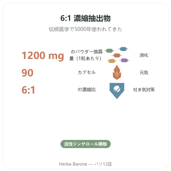 ジンジャー 1200 – Be-Life – 90カプセル benefits and key facts Paris Herba Barona