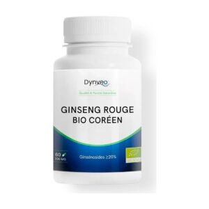 Ginseng Rouge Bio Coreen Dynveo 200mg 60 gelules Paris Herba Barona