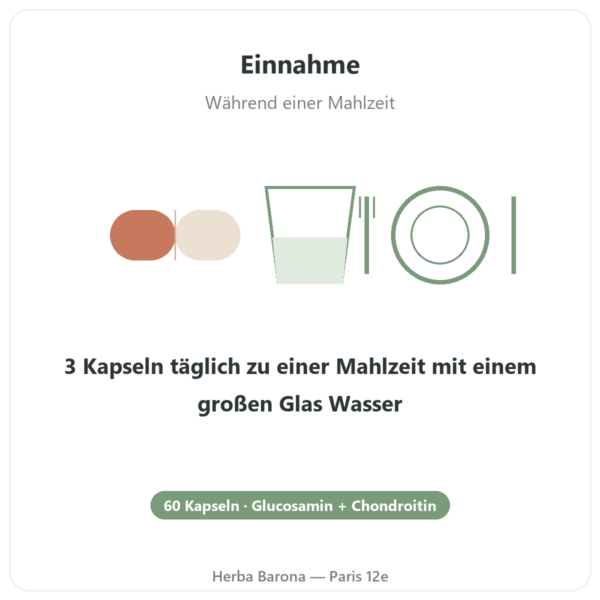 Glucosamin & Phytodroitin® – Dynveo – 60 Kapseln Anwendung und Dosierung Paris Herba Barona