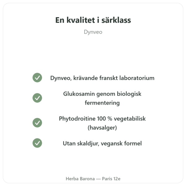 Glukosamin & Kondroitin – 60 kapslar kvalitet Paris Herba Barona