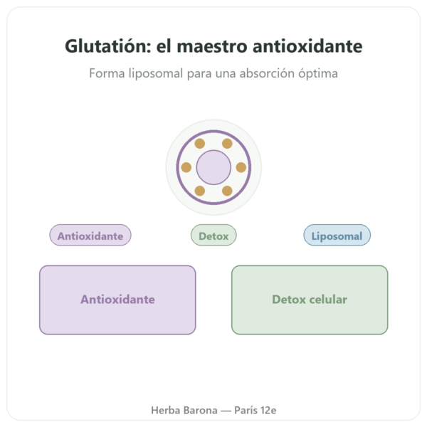 Glutatión Liposomal – Dynveo – 150 mg – 60 cápsulas presentación Paris Herba Barona