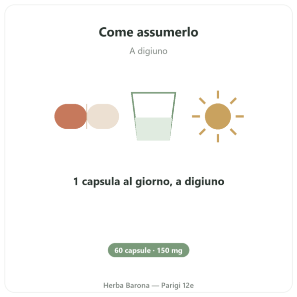 Glutatione Liposomiale – Dynveo – 150 mg – 60 capsule modo d'uso e dosaggio Paris Herba Barona
