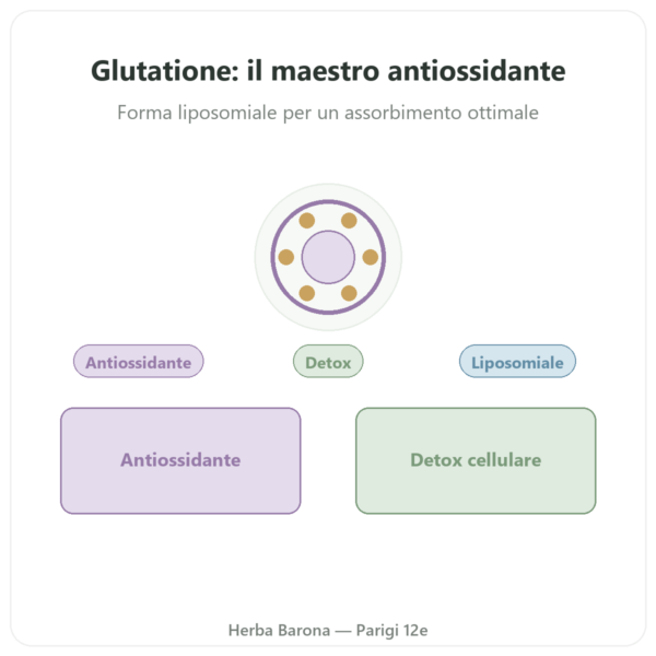 Glutatione Liposomiale – Dynveo – 150 mg – 60 capsule presentazione Paris Herba Barona