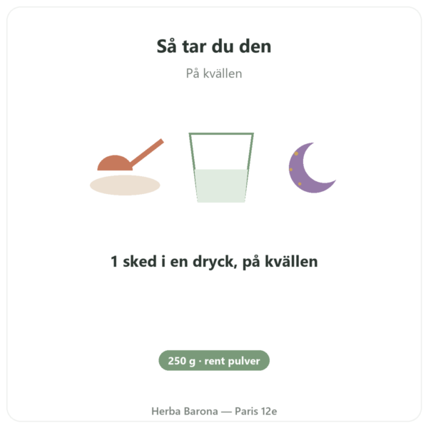 Glycin aminosyra i rent pulver 250 g – Dynveo användning och dosering Paris Herba Barona