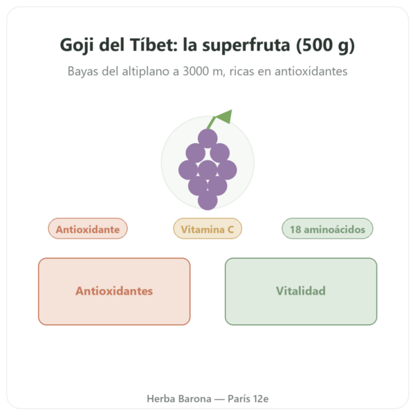 Goji del Tíbet – 500 g presentación Paris Herba Barona