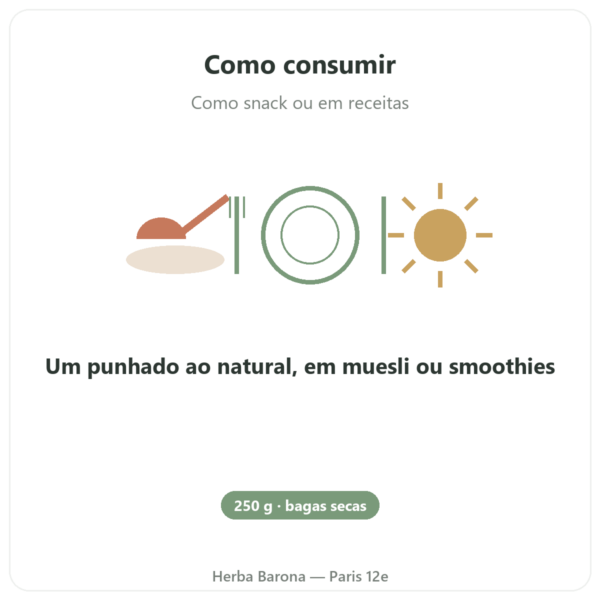 Goji do Tibete – 250 g modo de uso e dosagem Paris Herba Barona