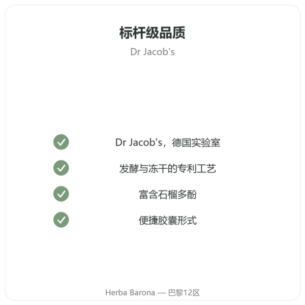 Granaprosan – Dr Jacob – 100 粒胶囊(石榴精华胶囊) 品质保证 Paris Herba Barona
