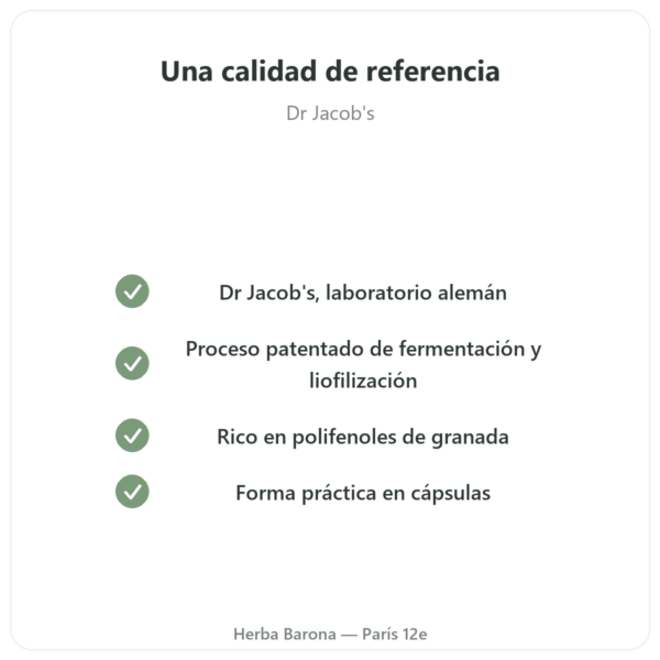Granaprosan – Dr. Jacob's – 100 Cápsulas (Elixir de Granada en Cápsulas) calidad Paris Herba Barona
