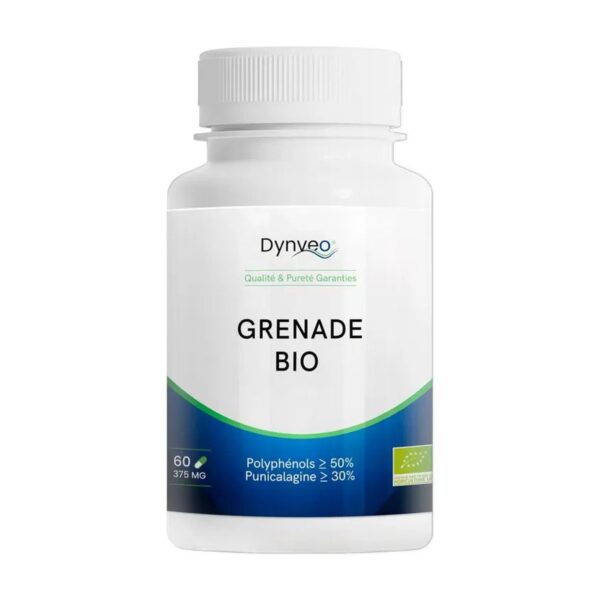 Grenade Bio Dynveo – 375 mg – 60 gélules – 30 % Punicalagines – 50% Polyphénols Dynveo Paris 12e Herba Barona