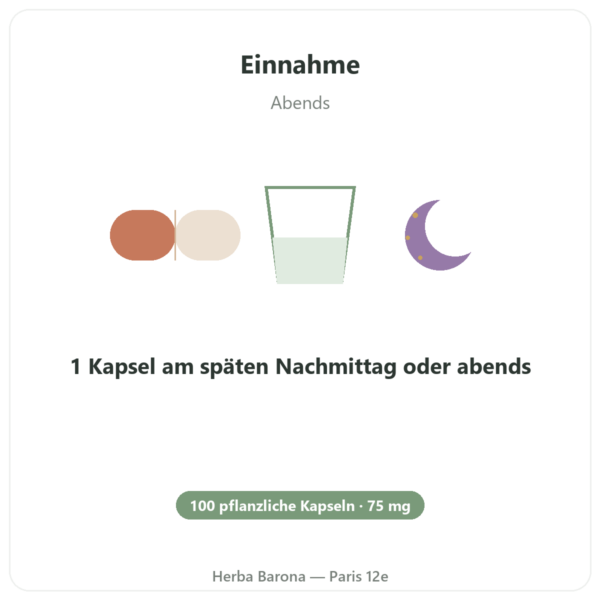 Griffonia 5-HTP 75 mg – 100 pflanzliche Kapseln Anwendung und Dosierung Paris Herba Barona