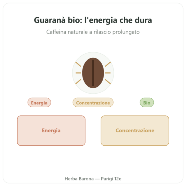 Guaranà bio caffeina – Dynveo – 60 capsule presentazione Paris Herba Barona