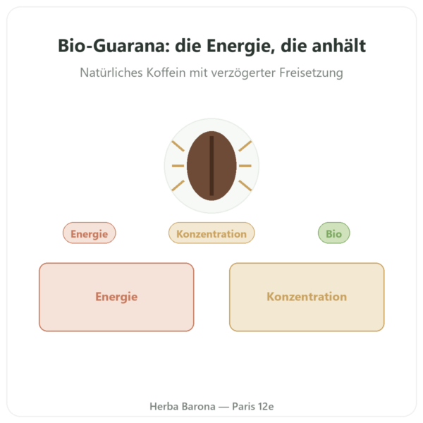 Guarana Bio Koffein – Dynveo – 60 Kapseln Vorstellung Paris Herba Barona