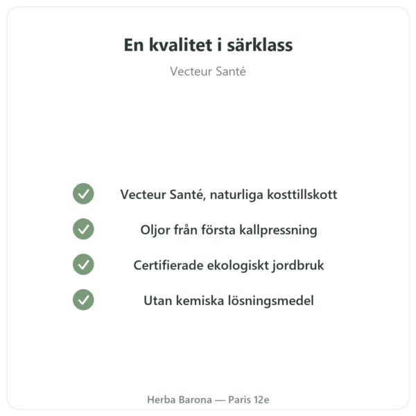Gurkört Nattljusolja BIO – 90 kapslar – Vecteur Santé kvalitet Paris Herba Barona