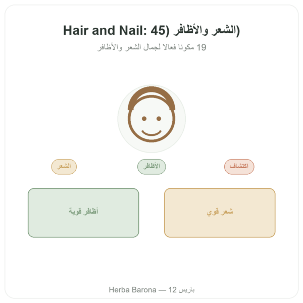 هير أند نيل – Be-Life – 45 كبسولة – الشعر والأظافر عرض المنتج Paris Herba Barona