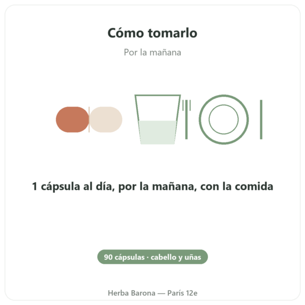 Hair and Nail – Be-Life – 90 Cápsulas – Cabello y Uñas modo de empleo y dosis Paris Herba Barona