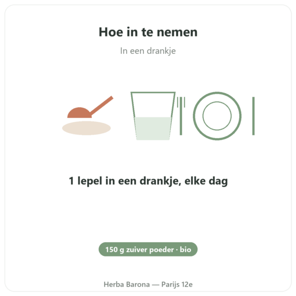 Haritaki bio - Zakje poeder - 150 g - Ayur-vana gebruiksaanwijzing en dosering Paris Herba Barona