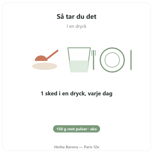 Haritaki ekologisk - Pulverpåse - 150 g - Ayur-vana användning och dosering Paris Herba Barona