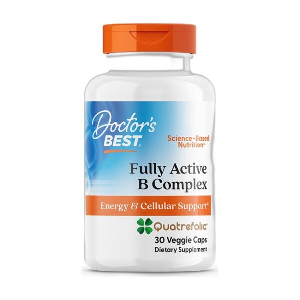 Fully Active B Complex Quatrefolic 30 Gelules Doctor's Best - Acheter a Paris Herba Barona