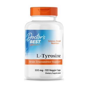 L-Tyrosine 500mg 120 gelules Doctor's Best - Acide amine a Paris Herba Barona