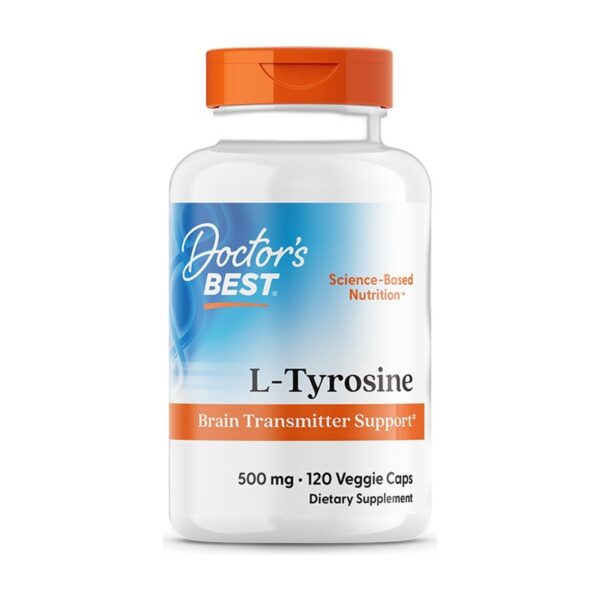 L-Tyrosine 500mg 120 gelules Doctor's Best - Acide amine a Paris Herba Barona