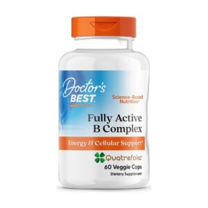 Fully Active B COMPLEX quatrefolic 60 Gélules. Doctor's Best Paris Herba Barona