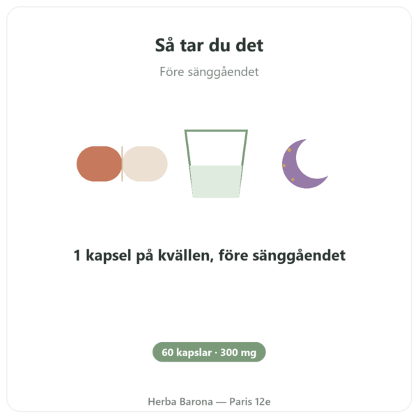 Honokiol Pur – 300 mg – Magnolia Bark Extract – 60 kapslar användning och dosering Paris Herba Barona