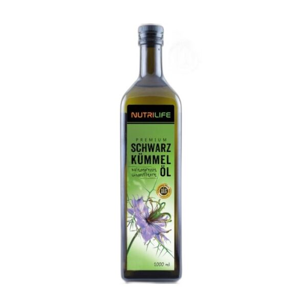 Huile de Nigelle Cumin Noir Non Filtree 1L Krauterland - Acheter à Paris Paris Herba Barona