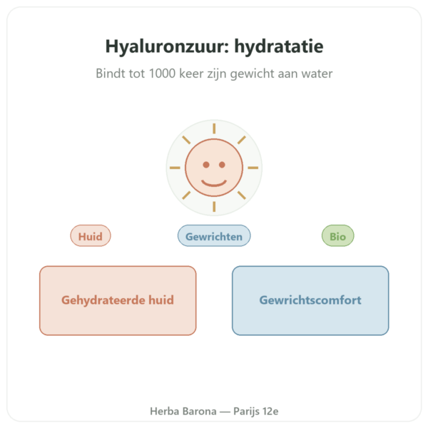Biologisch Hyaluronzuur Dynveo 60 Capsules presentatie Paris Herba Barona
