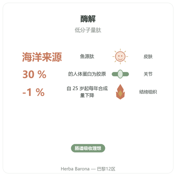 海洋胶原蛋白水解胶囊 功效与数据 Paris Herba Barona