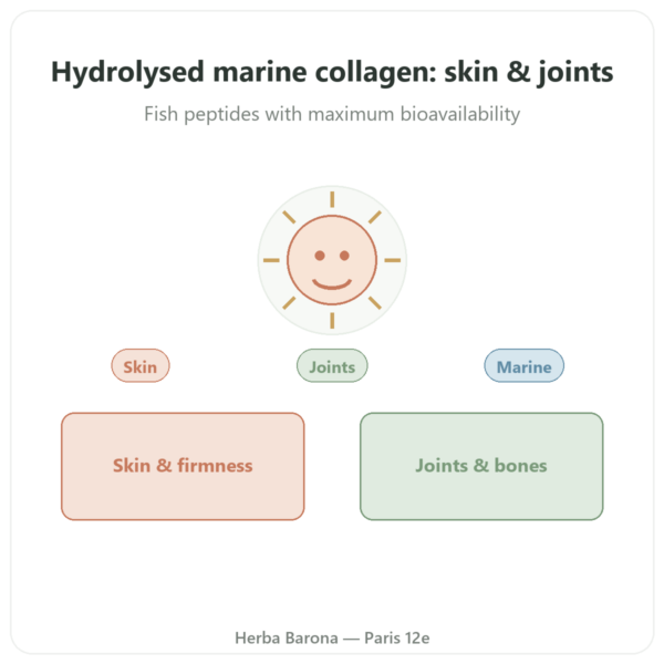 Hydrolysed Marine Collagen Capsules presentation Paris Herba Barona