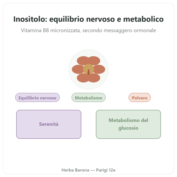Inositolo Puro in Polvere – NOW Foods – 113 g – Vitamina B8 Micronizzata presentazione Paris Herba Barona