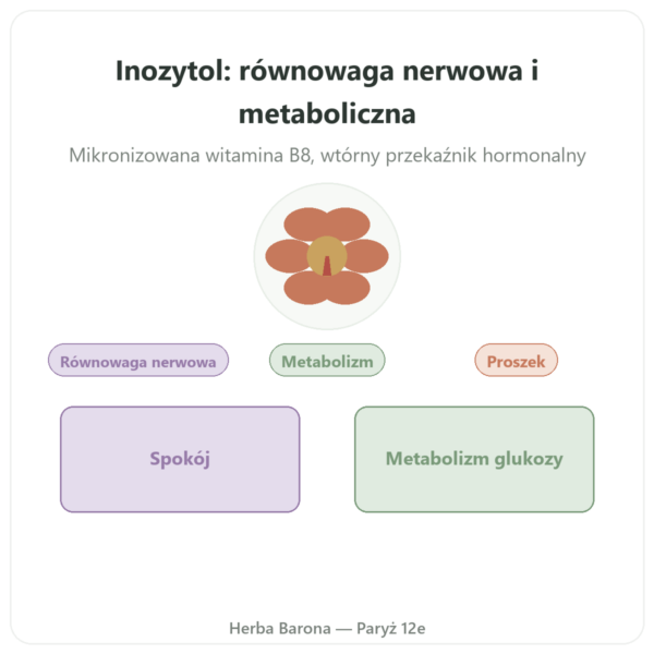 Inozytol Czysty Proszek Now Foods 113 g - Witamina B8 mikronizowana prezentacja Paris Herba Barona