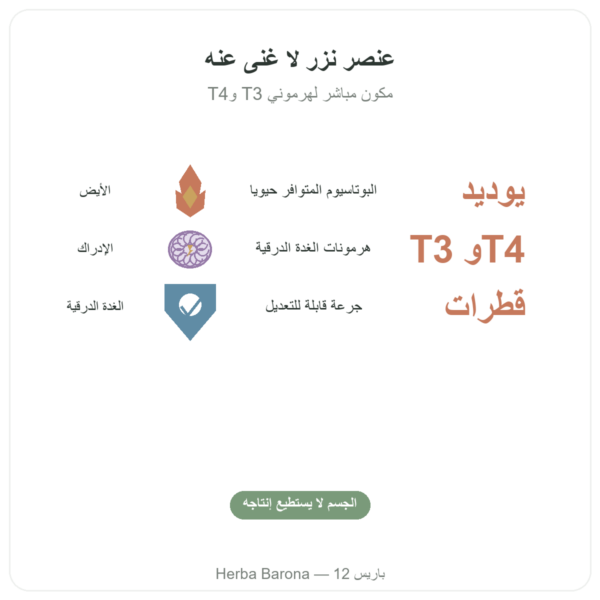 يود بالقطرات – Dr Jacob's الفوائد والمعطيات الرئيسية Paris Herba Barona