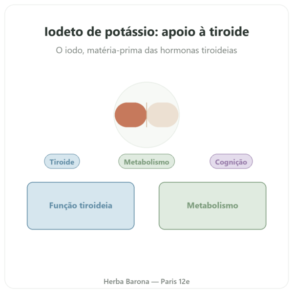 Iodeto de Potássio – Dynveo – 60 cápsulas apresentação Paris Herba Barona
