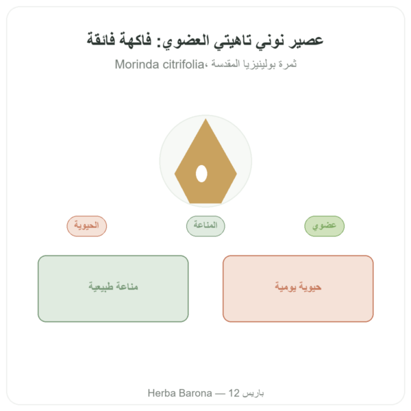 عصير نوني تاهيتي عضوي 1 لتر عرض المنتج Paris Herba Barona