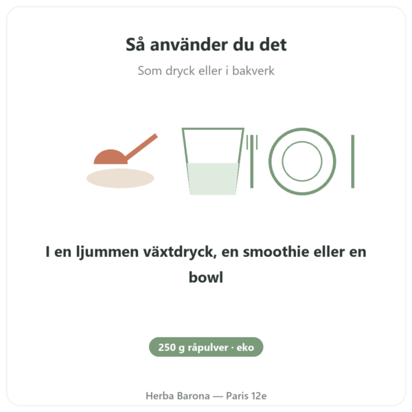 Rå Criollo-kakao i pulver, ekologisk, 250 g – Saldac användning och dosering Paris Herba Barona