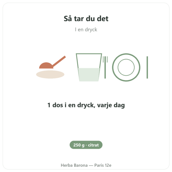 Kaliumcitrat i pulver – Dynveo – 250 g användning och dosering Paris Herba Barona