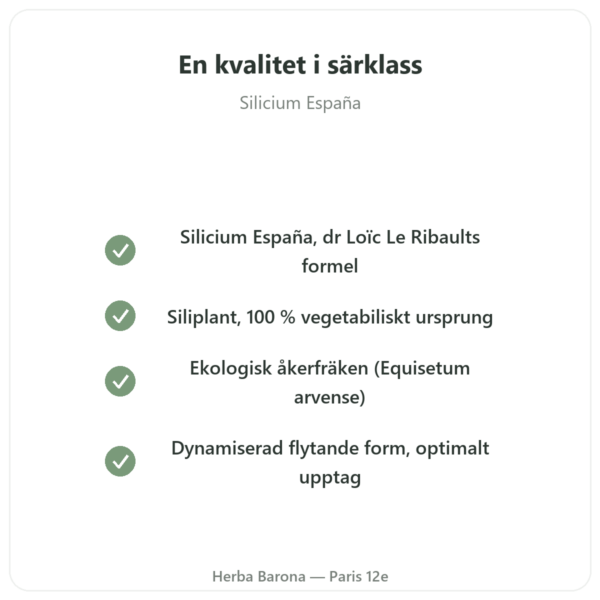 Kisel G7 Siliplant 1L – Silicium Espana kvalitet Paris Herba Barona