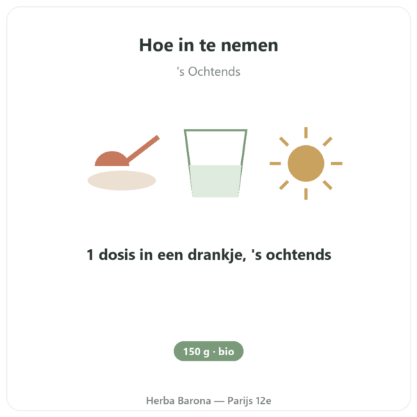 Klamath Bio Poeder 150 g – Dynveo gebruiksaanwijzing en dosering Paris Herba Barona