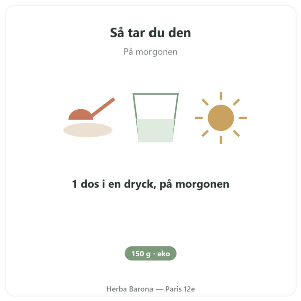 Klamath eko i pulver 150 g – Dynveo användning och dosering Paris Herba Barona