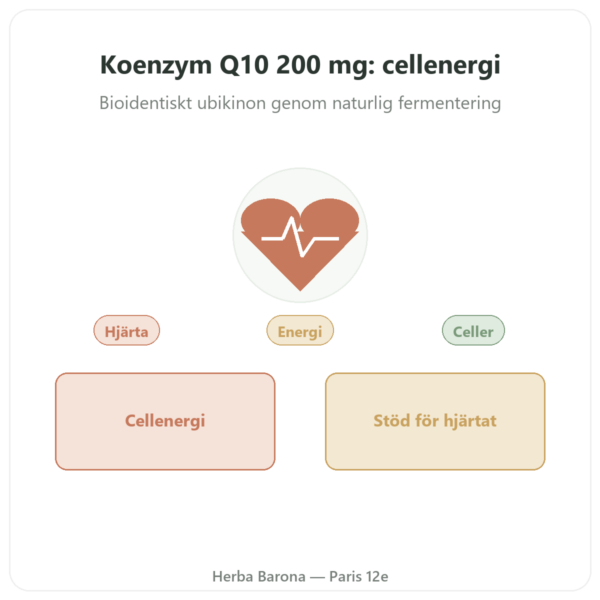 Koenzym Q10 – SIHO – 200 mg – 60 kapslar presentation Paris Herba Barona
