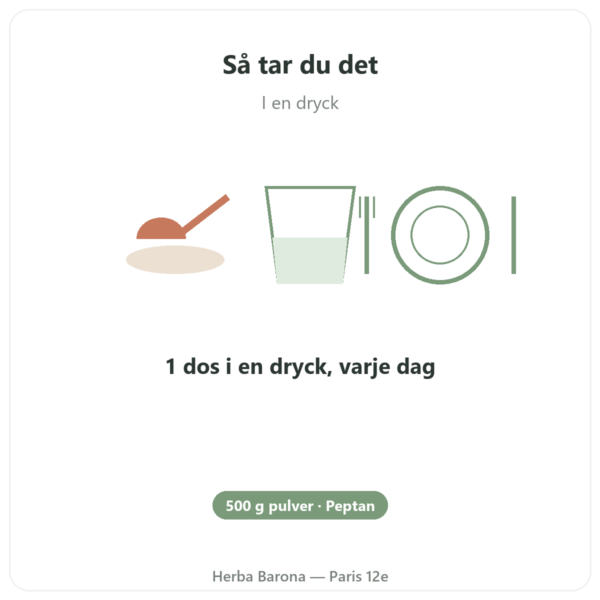 Kollagenpeptid Typ 1 Nötkött 500g – Nutrimuscle användning och dosering Paris Herba Barona